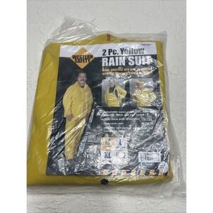 New In Package WESTERN SAFETY 2 PC. RAIN SUIT SIZE M 32"-38"